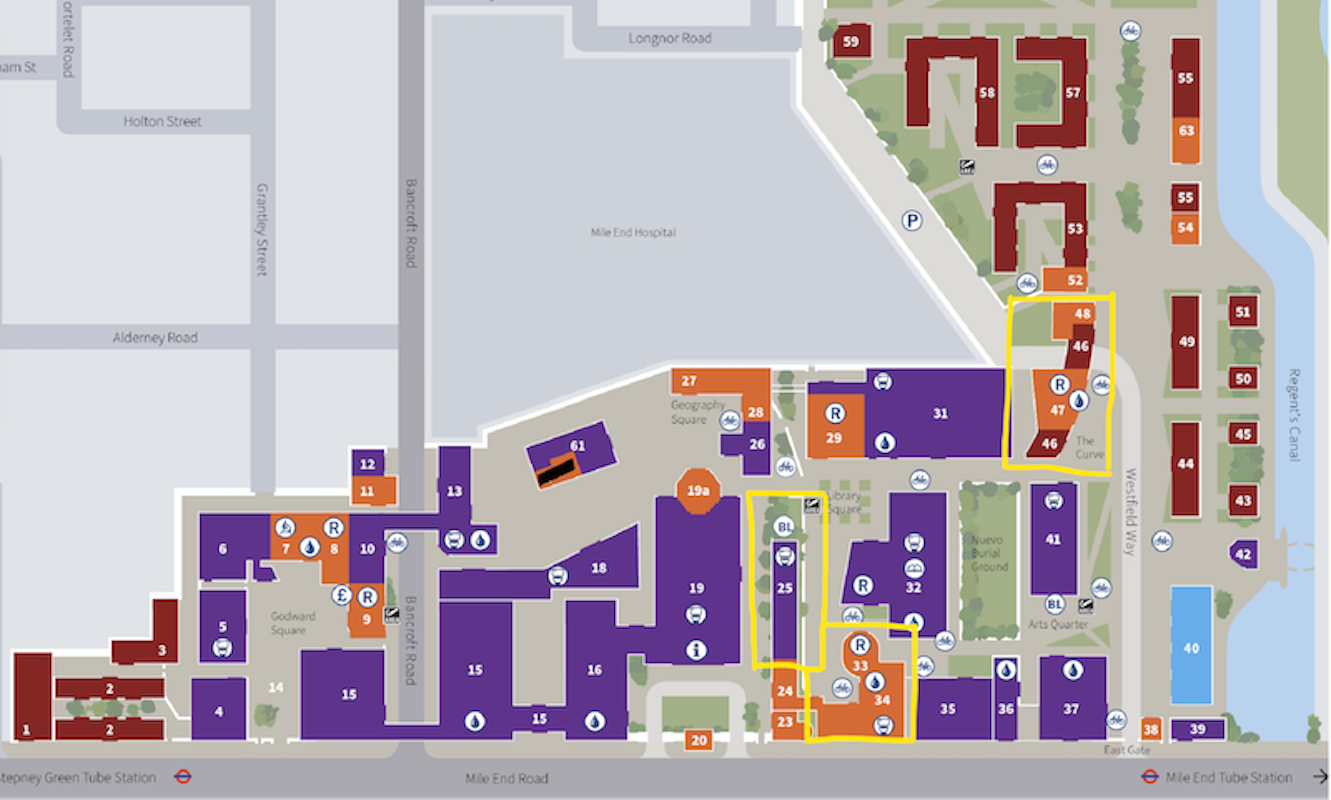 London Global Final 9 queen university map