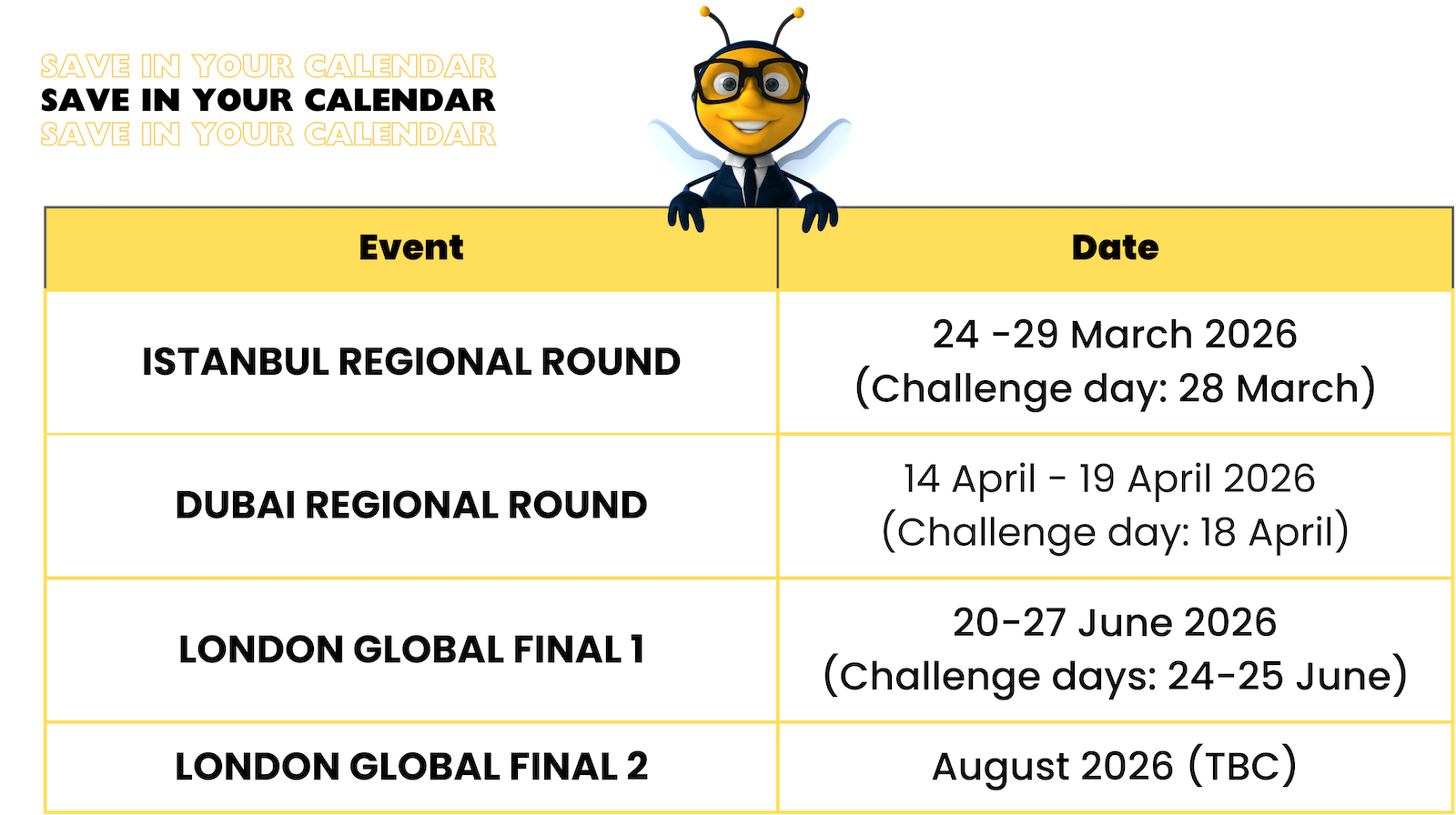 Young Master Challenge 20 dubai update home